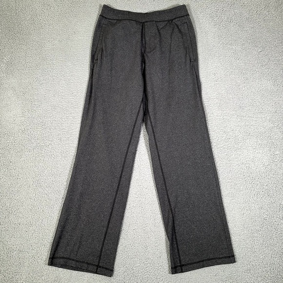 Lululemon Pants Mens Large Gray Kung Fu Sweatpants Elastic Waist Drawstring Logo - Picture 1 of 10